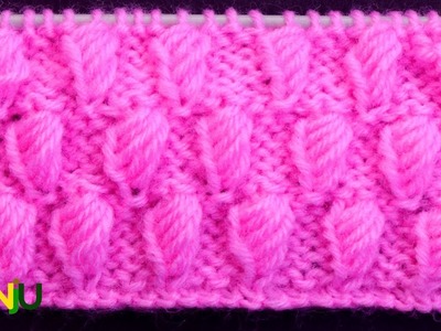 Almond shape knitting sample pattern | sweater Pattern