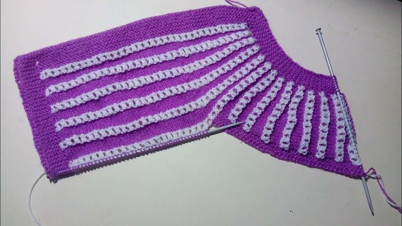 Baby cardigan knitting design #-part-2