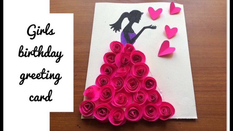 Beautiful Women’s Day greeting card.birthday card.love greeting card simple & unique.origami roses