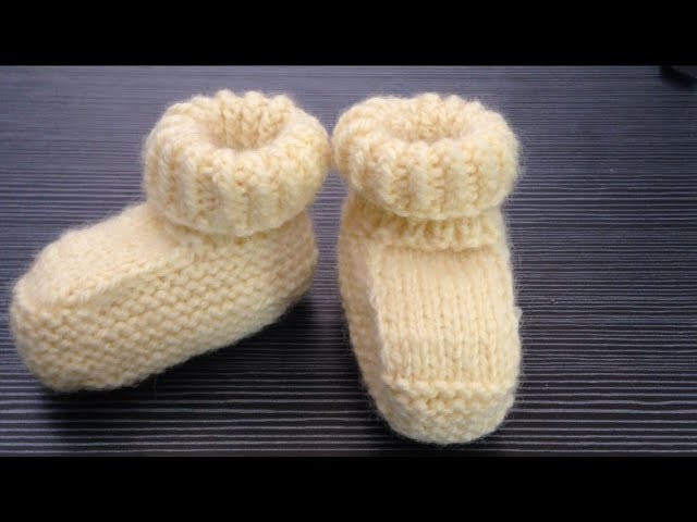How To Knit Baby Booties (Part-2) For Beginners
