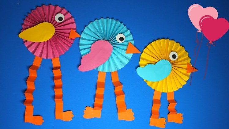 How to Make a Paper Bird | Spring Crafts for Kids