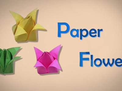 How to make an origami Traditional Tulip : DIY Craft : Paper Craft