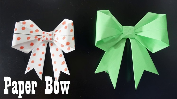 How To Make An Origami  paper Bow || paper crafts Easy to make ideas || paper craft art