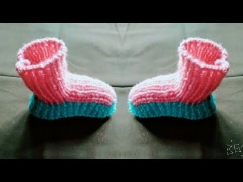 How to make boots for baby | Wool design