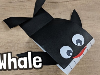 How to make easy paper whale step by step tutorial