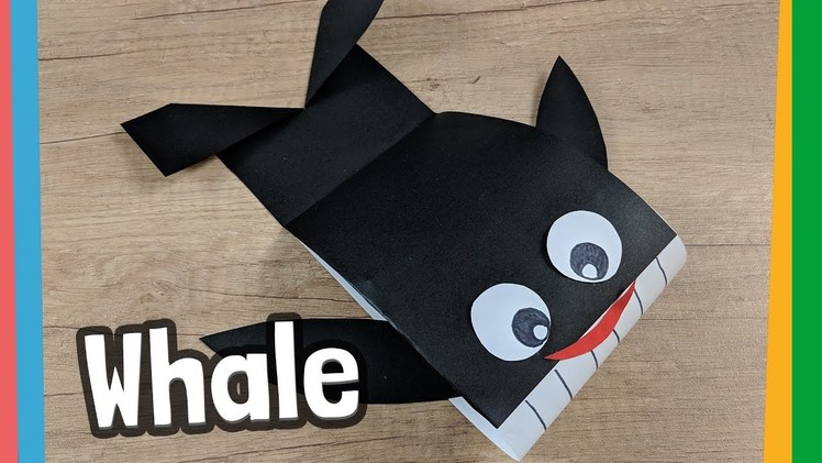 How to make easy paper whale step by step tutorial