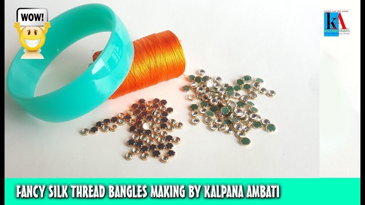 How to make Silk Thread Bangles at home || simple and easy bangles making || kalpana ambati