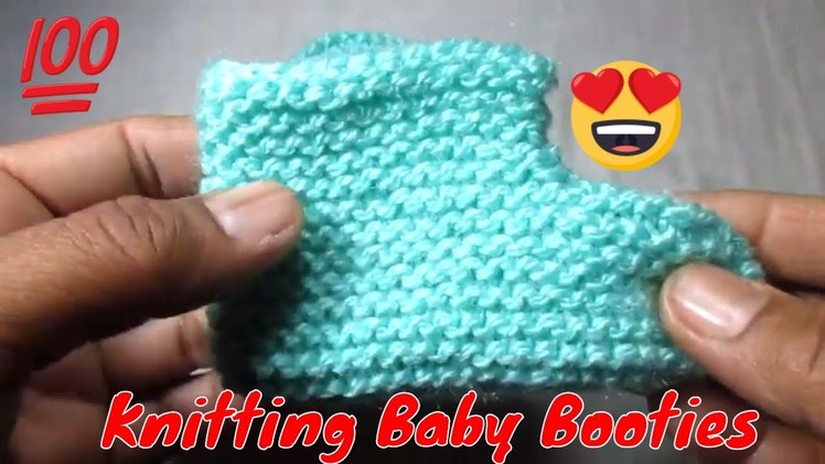 Knitting Baby Booties[0 to 3 months] Hindi