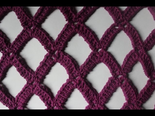 Mesh Stitch How to crochet pattern 5