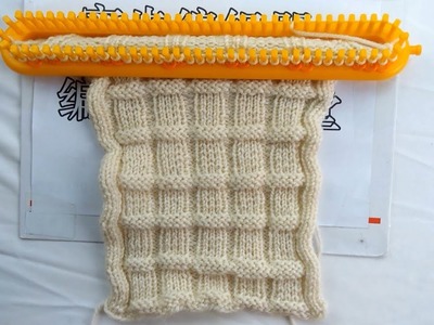 New Design Knitting Looms Waffle Stitch on long loom knitting board loom knit Patterns