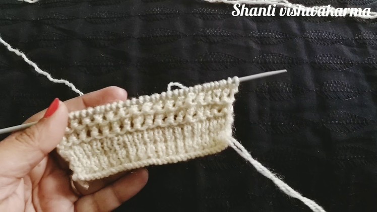 Simple Knitting Design #63| Knitting Pattern | sweater design in Hindi