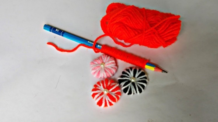 Woolen crafts. How to make Embroidery Trick. Sewing hack