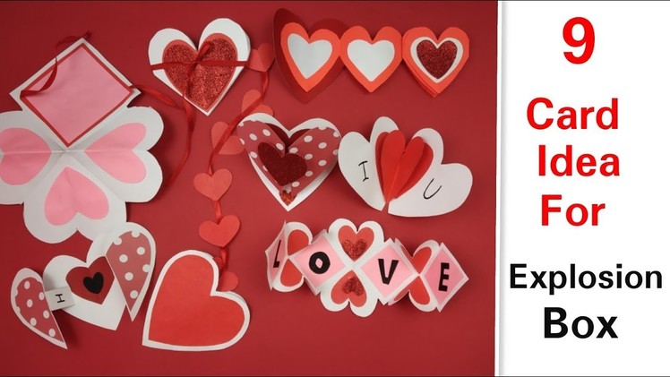 9 Handmade Card ideas for Explosion Box Tutorial-DIY Valentine's Day Scrapbook Tutorial for Birthday