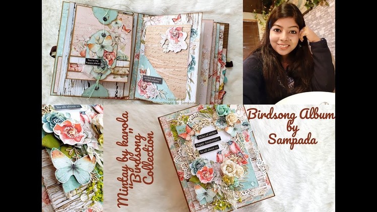 Birdsong Scrapbook Album | Mintay by Karola collection | Album z kolekcji "Birdsong"
