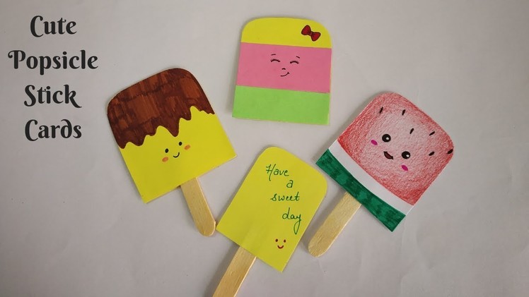 Cute Ice Cream Cards | Quick and Easy Popsicle card | Cards for scrapbook | Explosion box