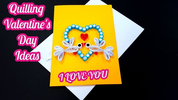 Diy how to make paper quilling valentine's day greeting card by art life
