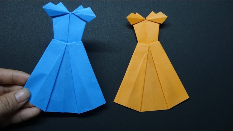 How To Make A Paper Dress ?  Easy Paper Crafts - DIY