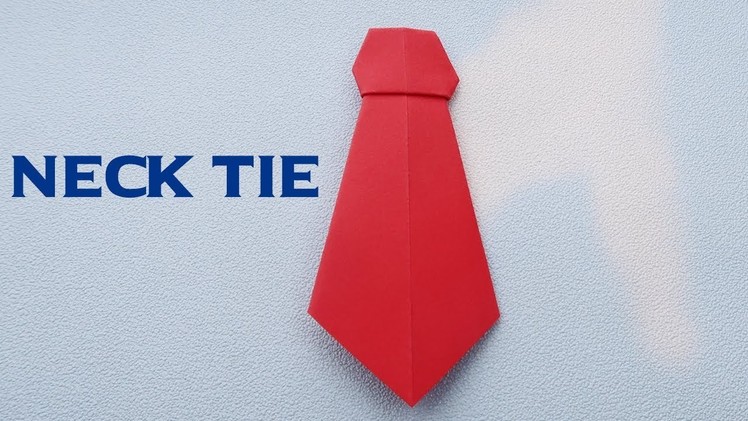 How to make a paper neck tie | Origami Neck Tie Tutorials | Paper Craft Necktie Ideas