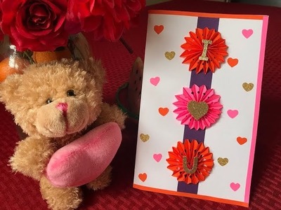 How to make a quick and easy card - Valentine's day card. Mother's day card