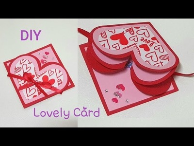 How to Make Love Card with Paper Easy - Valentine's Day Card Ideas - DIY Handmade Heart pop up Card