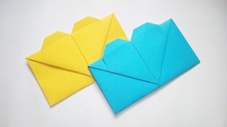 How to Make Origami Heart Envelope | Valentine's Day Gift Envelope