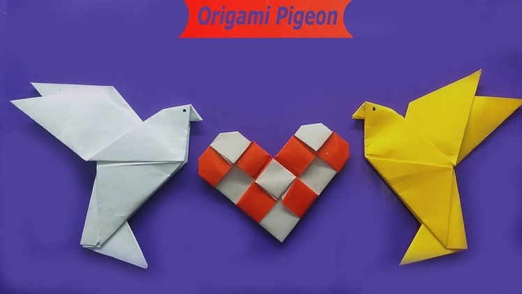 How To Make Origami Pigeon With Paper For Kids