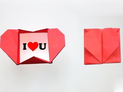 How to Make Paper Heart Envelope for Valentine's Day | Origami Heart Box & Envelope