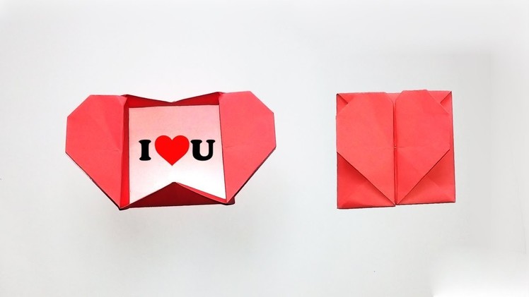 How to Make Paper Heart Envelope for Valentine's Day | Origami Heart Box & Envelope