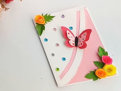 How to make Special Butterfly  Birthday Card For Best Friend.DIY Gift Idea. 