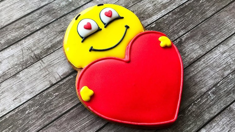 ???????? Love Emoji Cookies - Valentine's Day Heart Sugar Cookies - How To Decorate Sugar Cookies