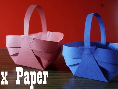 Origami basket Easy paper || Let's find out how to fold  Origami basket Easy paper