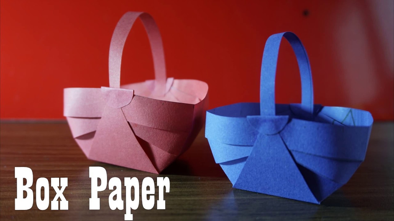 Origami basket Easy paper || Lets find out how to fold Origami basket ...