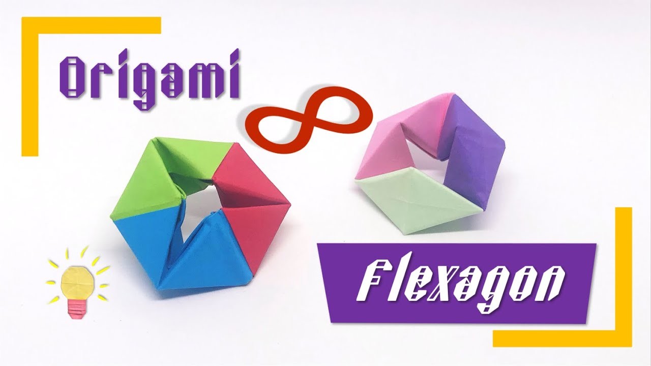 step by step origami flexagon