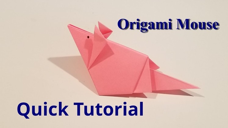 Origami Mouse - How to make an origami mouse - Quick Tutorial