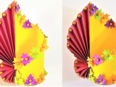 Paper Flower Vase | How To Make Easy  Paper Flower Vase At Home | Easy Paper Craft