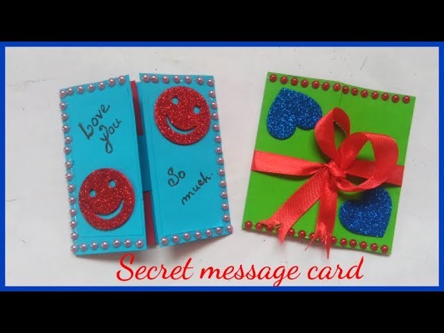 Secret Message Card Tutorial How To Make Secret Message Card