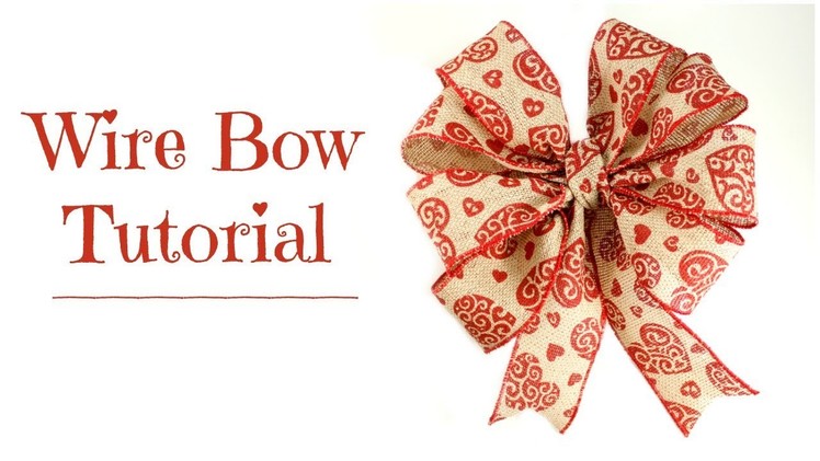 Wire Bow Tutorial - DIY How to Make a Bow for a Wreath - Hairbow Supplies, Etc.