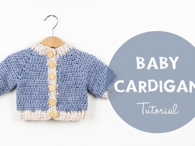 Chunky Crochet Baby Cardigan Winter Snowflake |Croby Patterns