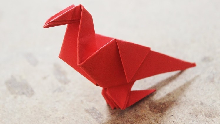 DIY-How to make bird from red paper
