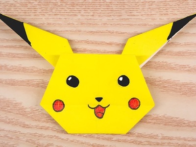 Easy Origami Pokemon pikachu - How to Make Pokemon pikachu Step by Step