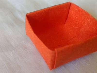 Easy paper box.DIY paper box without glue.Origami paper.How to make a paper box.Easy and simple squ