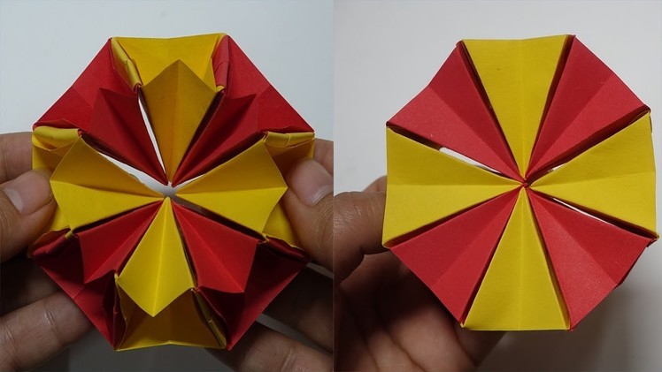 How To Fold an Easy Origami Magic Circle Fireworks