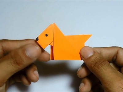 How to make a paper Dog? ( Easy origami for kids )