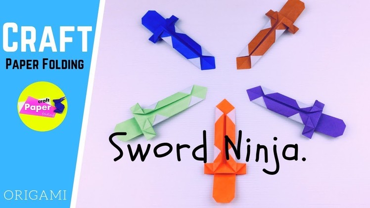 How to Make a Paper Sword Easy for Kids | Cool Origami Paper Sword Ninja Step by Step