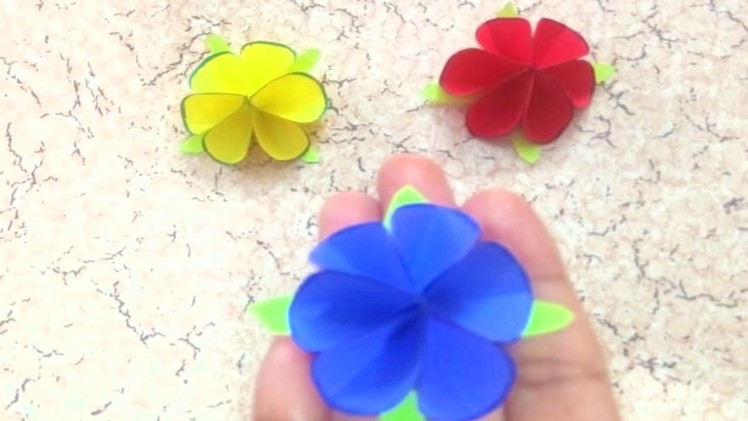 How to make a Tiny Rose using Origami Paper || Paper Rose || Crazy Crafts