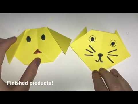 HOW TO MAKE AN ORIGAMI CAT AND DOG! | Selected Crafts