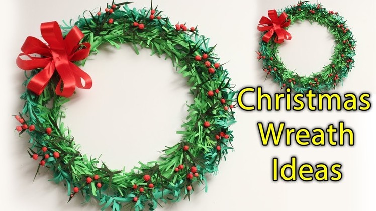 How To Make Paper Christmas Wreath Ideas - Cute Christmas Decorating