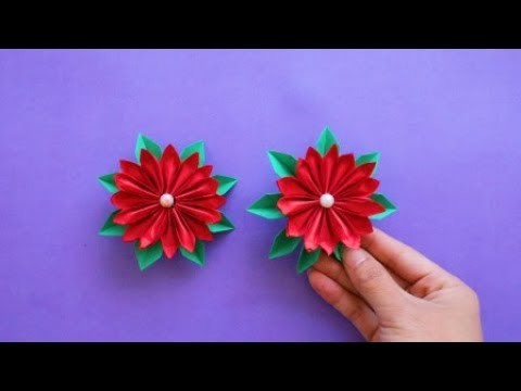 How to Make Paper Flowers | DIY-Paper Crafts | Easy Origami Flower step by step for beginners making