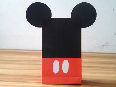 How to make Paper Mickey Mouse Gift Bag