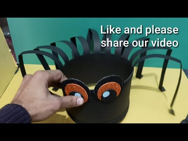 How to make  spider cap || fancy  dress  competition ideas for  kids ||